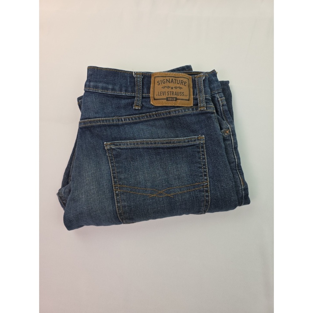 Levi's‎ Signature Gold Men's Regular Fit Flex Denim Blue Jeans 38x30
